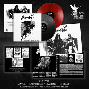 Amon - Sacrificial / Feasting The Beast - LP (red/black marble)