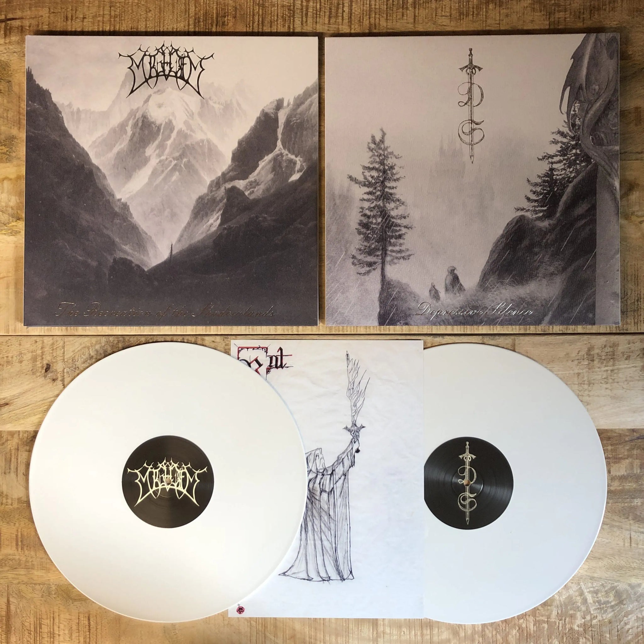 Mightiest/Depressive Silence - The Recreation Of The Shadowlands/Depressive Silence - 2xLP (white)