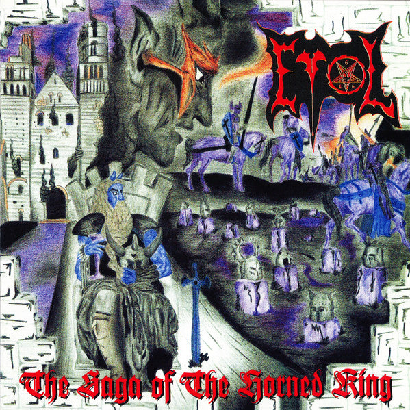 Evol - The Saga Of The Horned King - LP (white/black whirlwind)