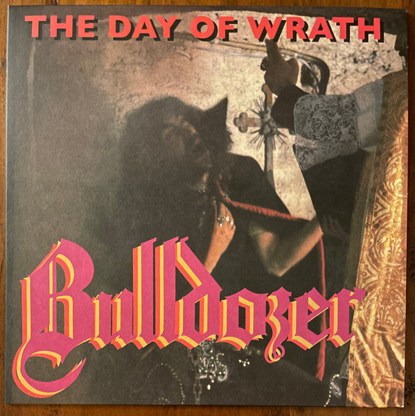 Bulldozer - The Day Of Wrath - LP (Highlighter Yellow w/Hot Pink Splatter)