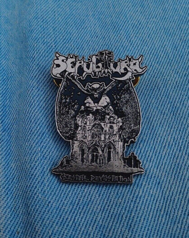 Sepultura - Bestial Devastation - Metal Pin