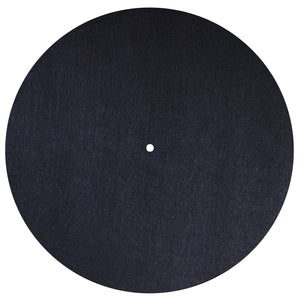 Plattentellerauflage PM2 Filz Schwarz antistatisch 3mm LP Slipmat