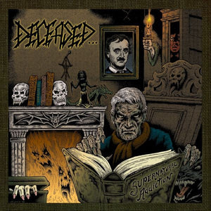 Deceased - Supernatural Addiction - LP (Olive Green/Bone Swirlw/ Black Splatter)
