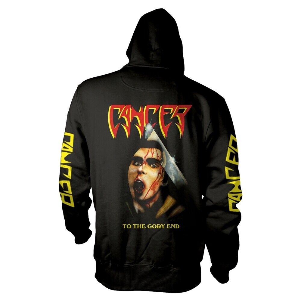 Cancer - To the gory end - zip  Hooded Sweatshirt