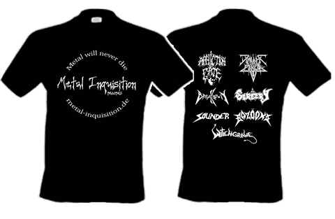 Metal Inquisition - Front: Logo / Back: M.I. Bands - T-Shirt