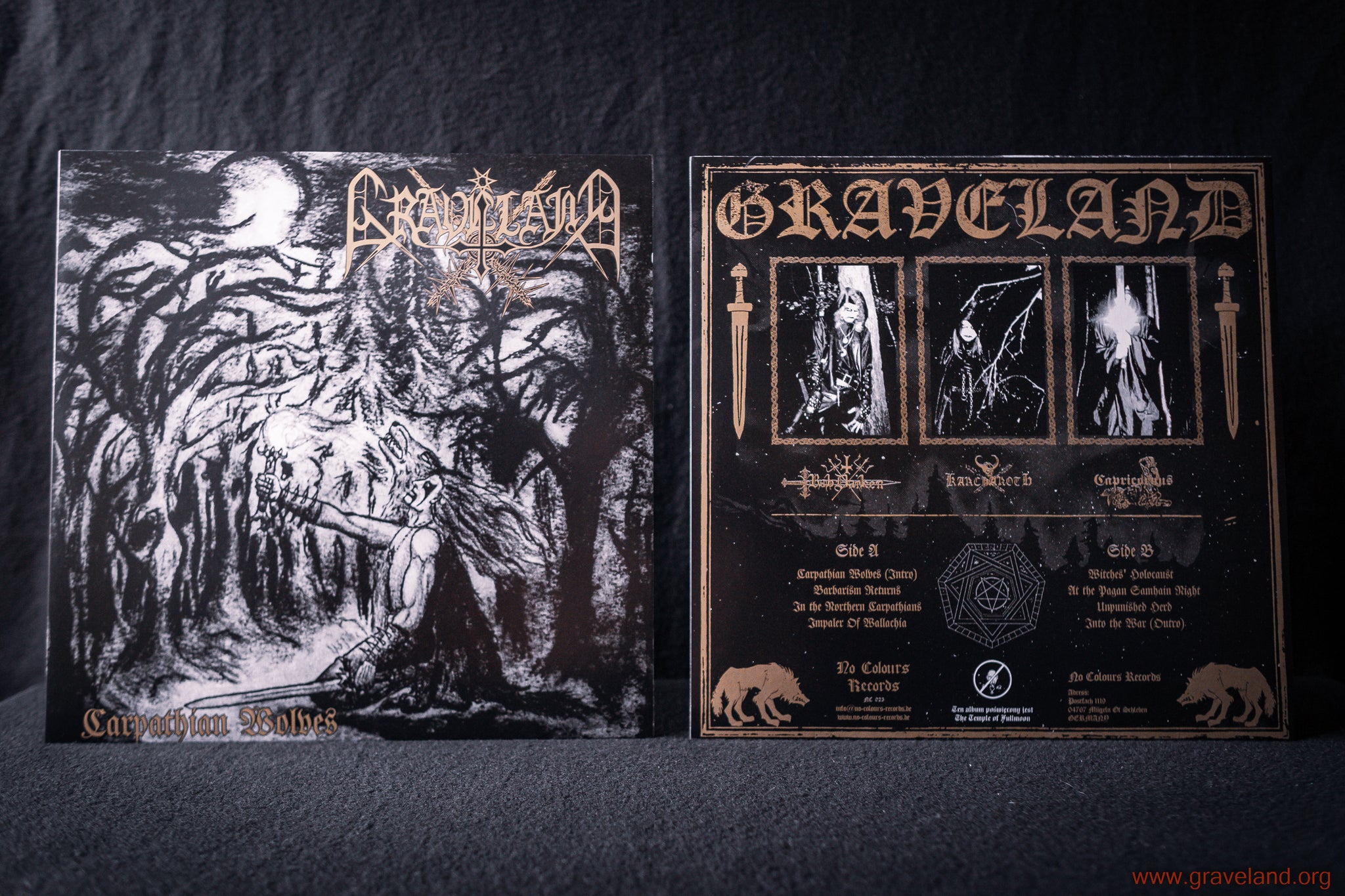 Graveland - Carpathian Wolves - LP (new Edition,gold letters & inlay)